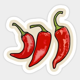 Chilli cartoon illustration Sticker